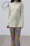 SWAYING/KNIT Flared Pants SW212XZ47 Purple Gradient PS26